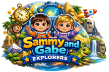 Sammy & Gabe Explorers logo – children's adventure book series